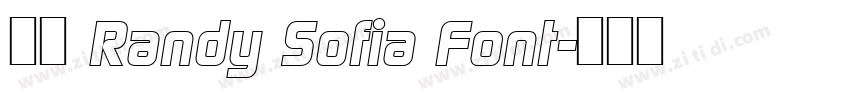 获取 Randy Sofia Font字体转换